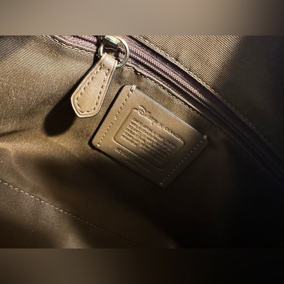 Coach Disney X Villain Bundle Handbag & Wristlet In Signature Canvas W Patches - Picture 5 of 10